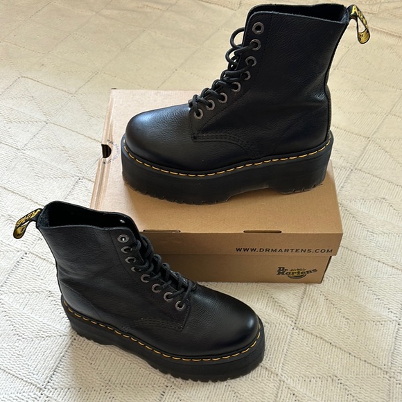 Dr. Martens Jaden Black Platform Boots